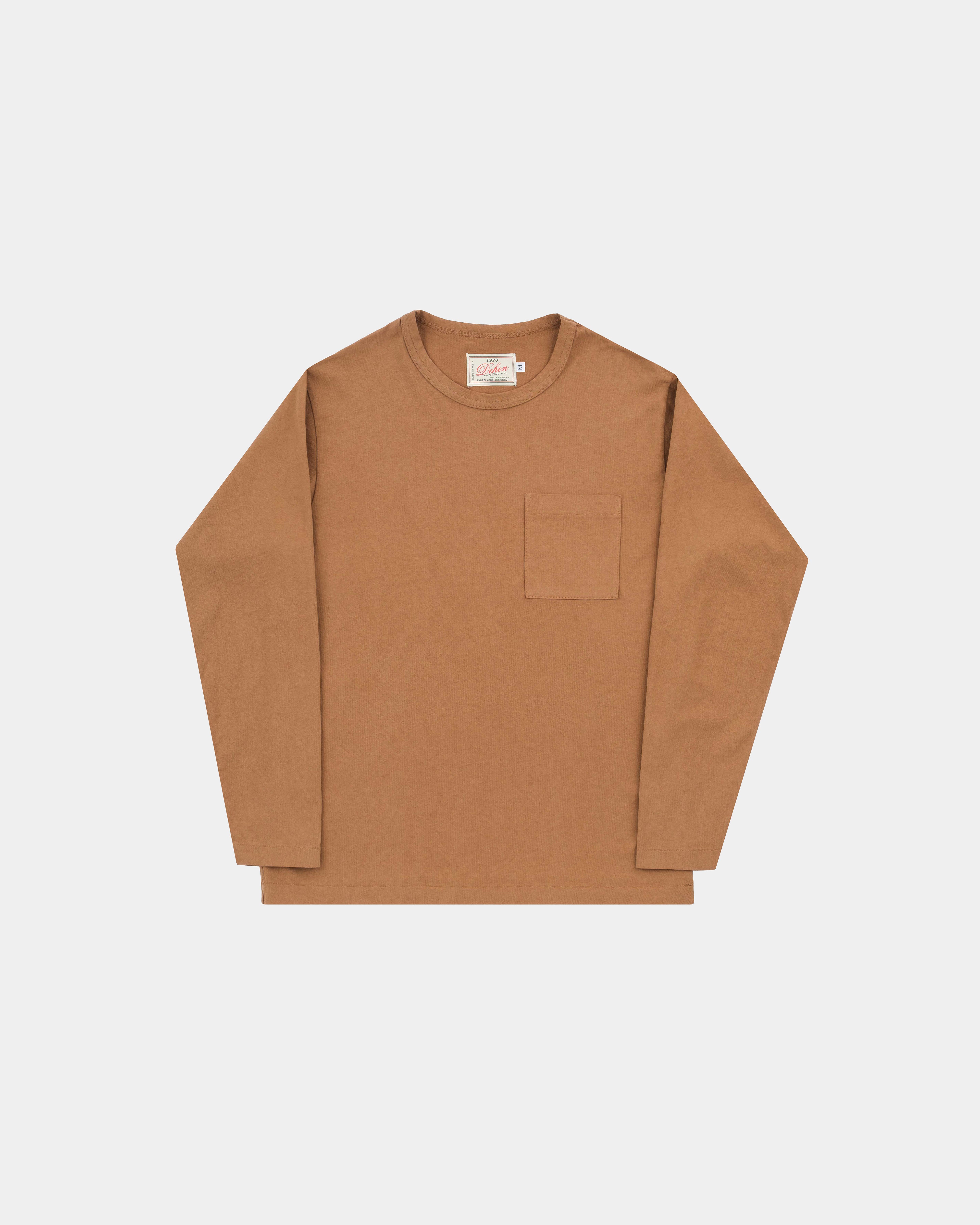 Heavy Duty Long Sleeve Tee - Single Pocket - Hardtack